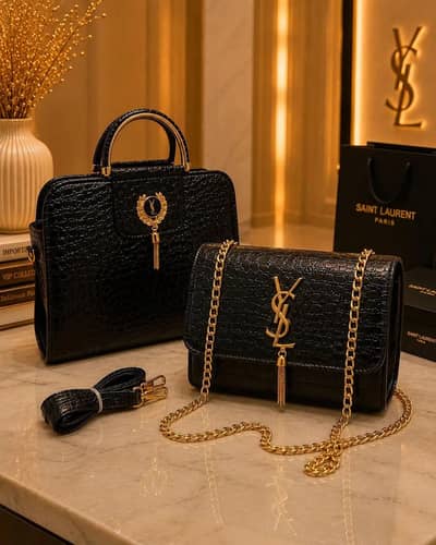 2 in 1 Leather Hand Bag For Girls