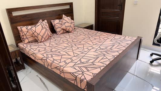 Brand New with side Tables