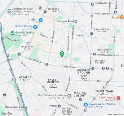 2 Kanal Blue Commercial Plot For Sale With 64 Feet Front In A3 Block, Gulberg, Lahore