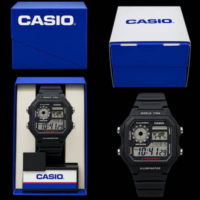 Original Casio World Time Digital Watch