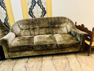 Velvet sofa set for sale
