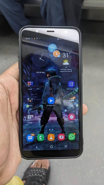 Samsung Mobile A6 Plus for urgent sale and exchange possible