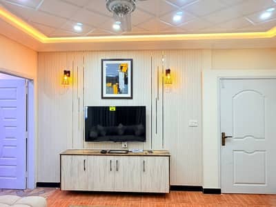Brand New Fully Farnished Flat For Sale Johar Town F Block Moon Hights Near Doctor Hospital
