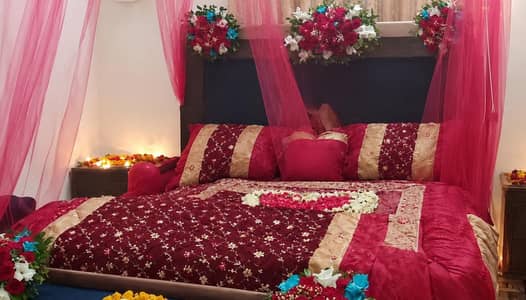 Luxury Red Bridal Bedsheet set Of 13