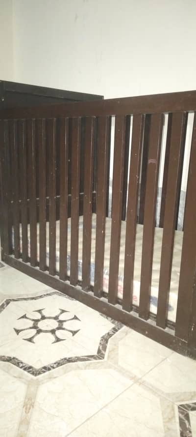 Wooden baby cot with diamond foam  "Sleep Ease" mattress
