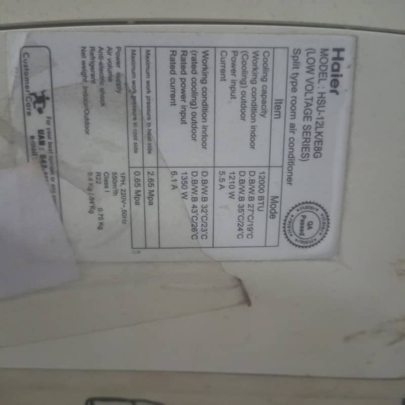 used ac 0