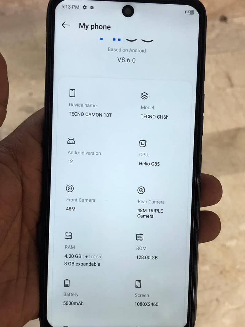Tecno CAMON 18T 0