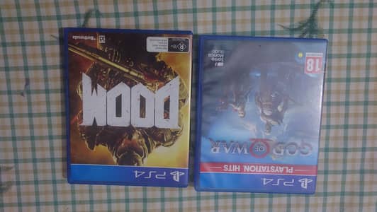 God of War 2018 & DOOM PS4 | 10/10 Mint Condition