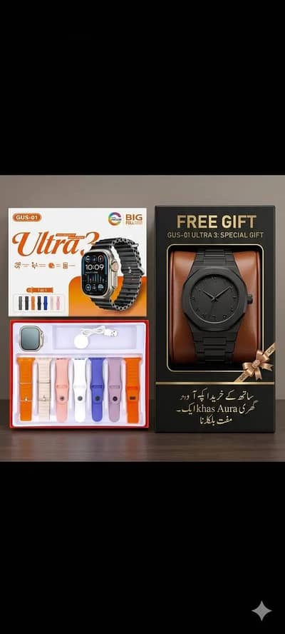 pack of 2 PCs  Ultra  3 watch7 Bands with Aradic Aura  watch