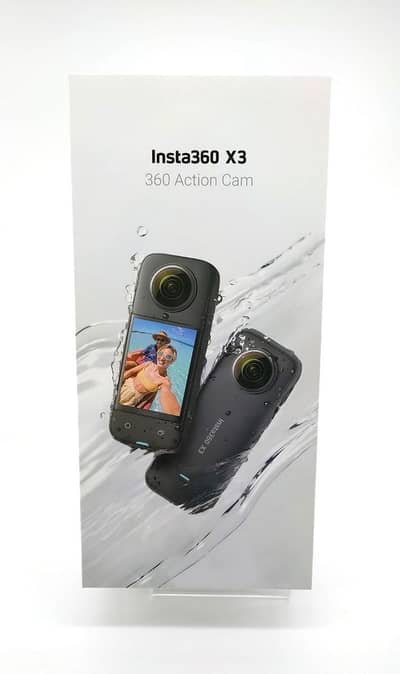 Insta360 X3 360 Camera with invisible selfie stick 128GB 10/10