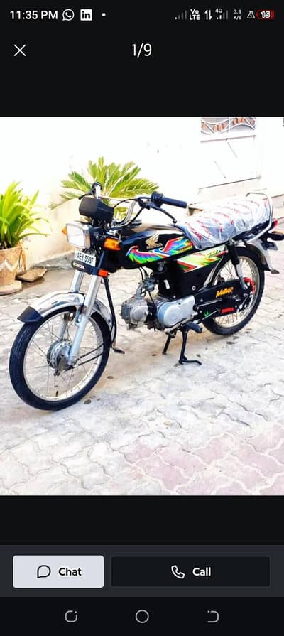Honda cd70 2021 model lush condition for sell