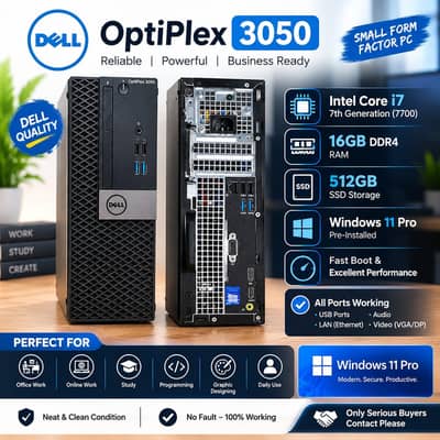 Dell OptiPlex 3050 | Core i7 7th Gen