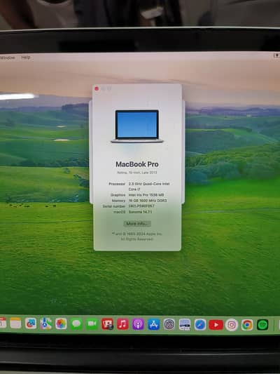 MacBook pro late 2013