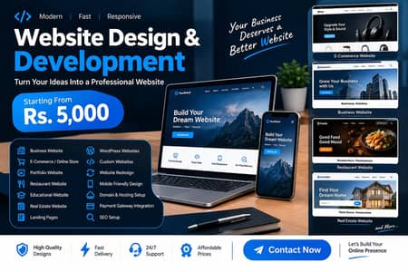 Professional Website Development and E commerce website