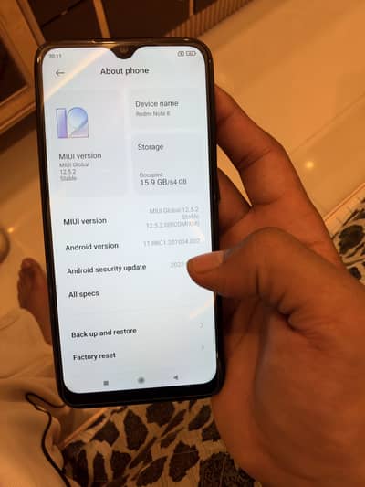 Xiaomi Redmi Note 8 4/64 official pta approved