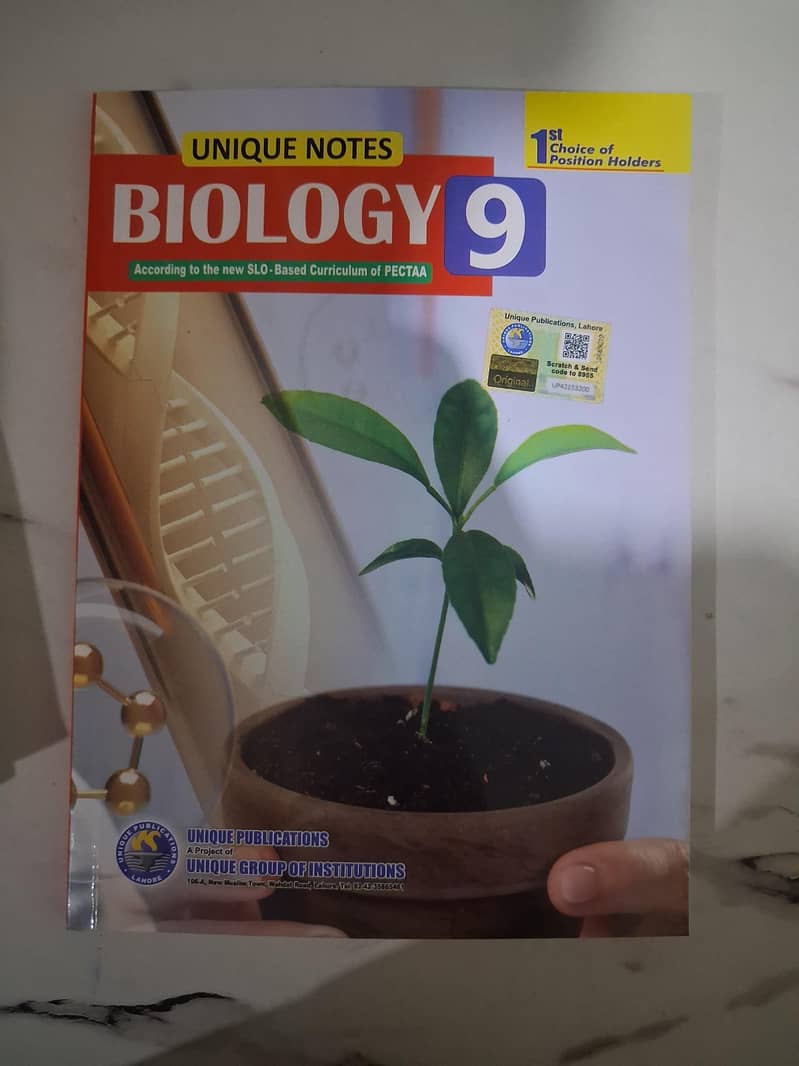 UNIQUE NOTES CALL 9TH SET BIO GROUP. 6