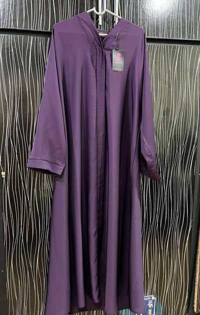 Brand New Plum Color Abaya – Unused With Original Tag