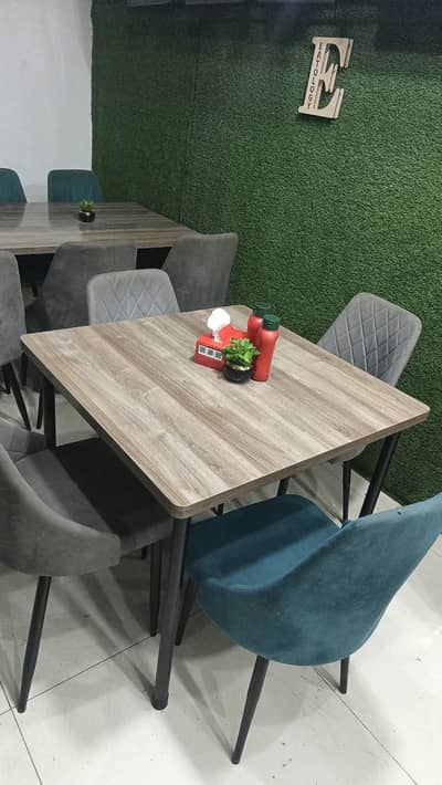 Premium Stylish Velvet Chairs with Iron Frame - 16 Pcs (Kursi Wala)