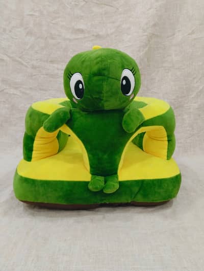 Baby Dinosaur Sofa Seat - Soft Plush Baby Support Chair - Green