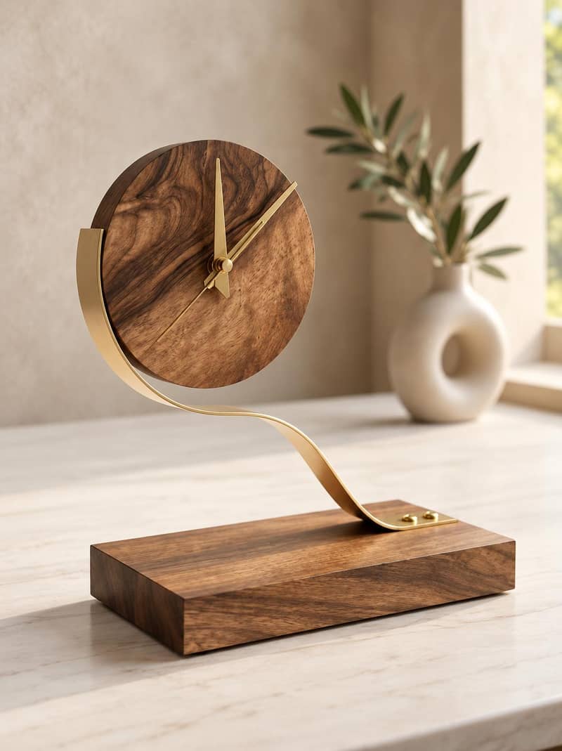 PREMIUM HANDMADE TABLE CLOCK 0