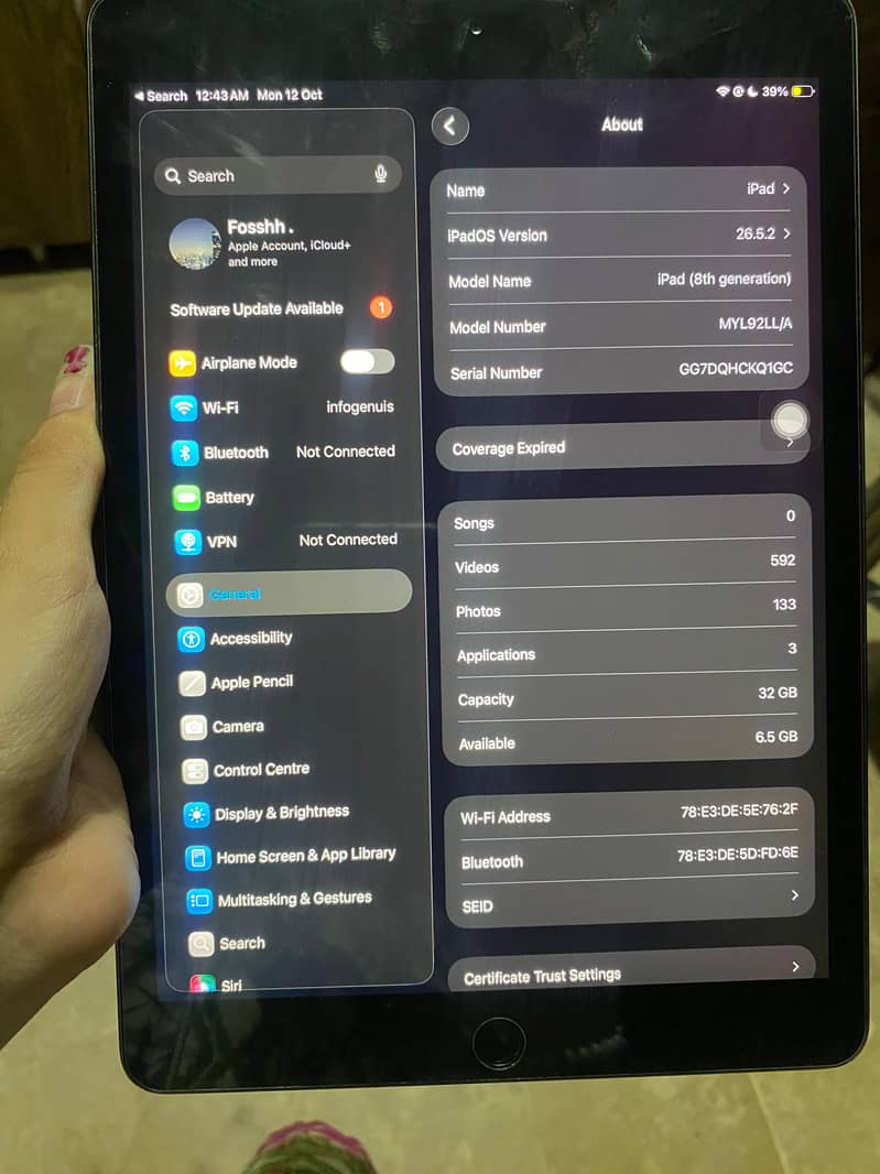 iPad 8 gen 2