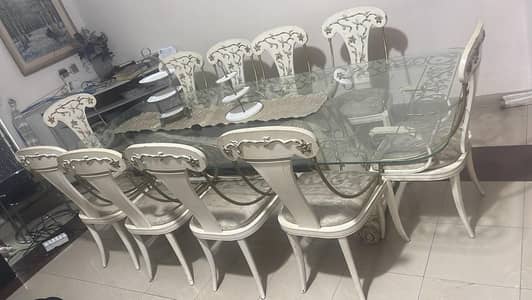 10 Chair Dining Table Made by Perception Karachi