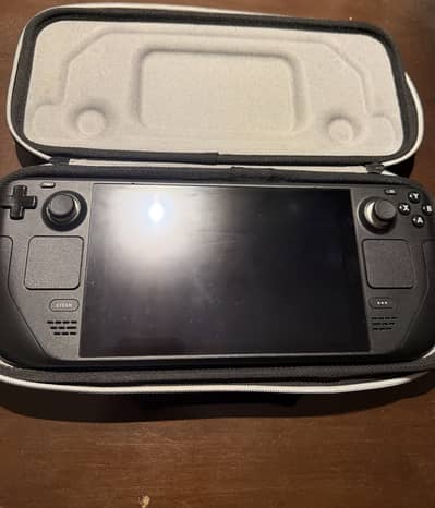Steam deck with charger and case and with box