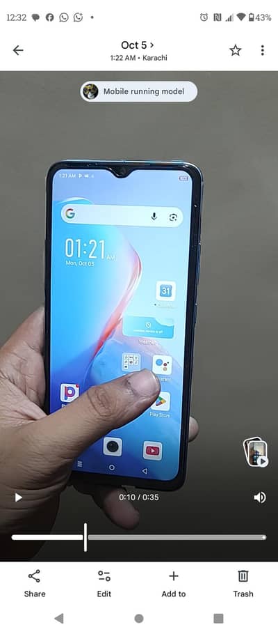Infinix smart 7 4/64 available for sale