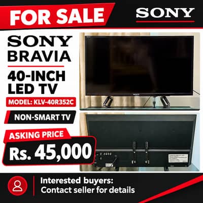 SONY BRAVIA 40-INCH LED TV FOR SALE