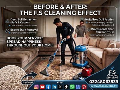 Professional Sofa & Carpet Deep Cleaning Service in Lahore