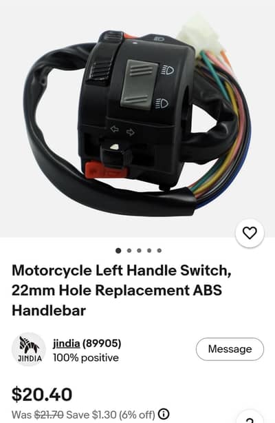 assembly switch left handel bar universal