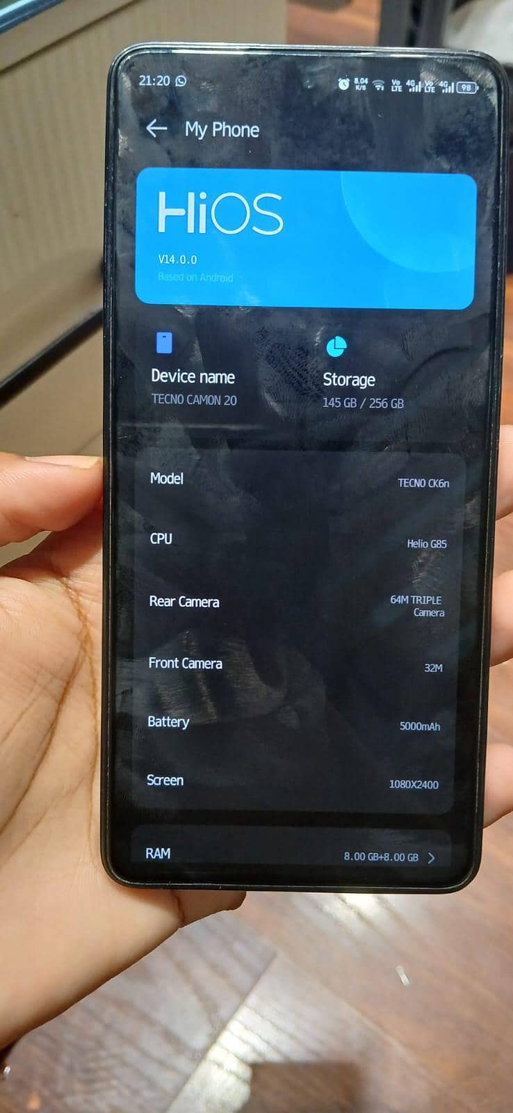 Tecno CAMON 20 6