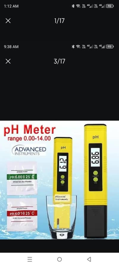 PH Meter 0.01 for Quality Tester hand tool with 0-14  Measurement