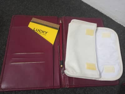 Leather Cover for Notebook and white leather Cover for mobile