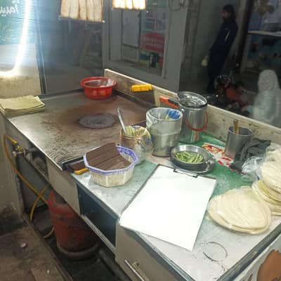 2 pieces Fast Food Counter For Sale. 7/10 Condition