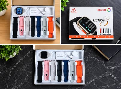 Smart Watch Ultra 3 (7 Straps Included) - Used Condition