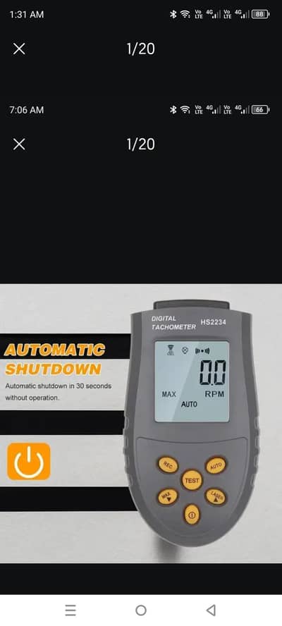 Digital Test hand Tools Laser Tachometer Speedometer Tach