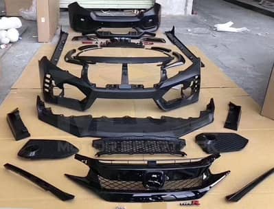 Civic X Type R Complete Bumpers and Body Kits