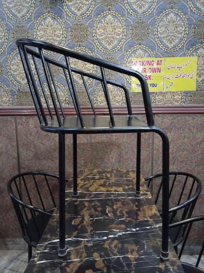 Restaurant iron chair & Table with Good Quality.