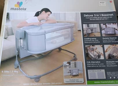 Mastella Deluxe 3 in 1 Bassinet for sale