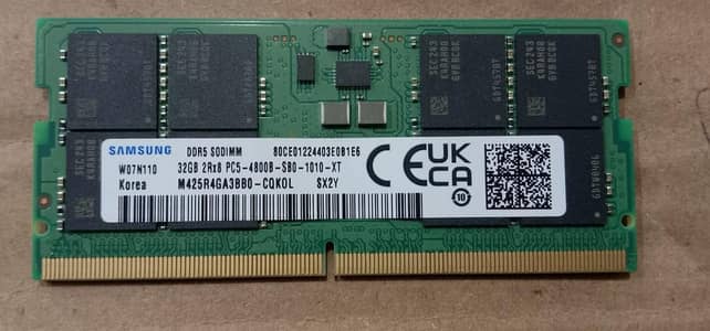 Samsung 32gb DDR5 Laptop memory