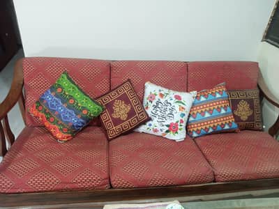Shesham Wood 3 Seater Sofa only