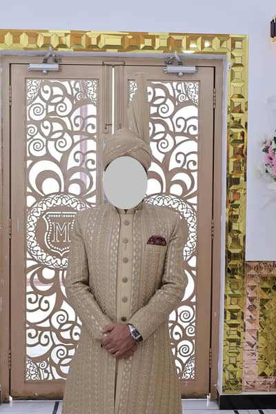 Golden Sherwani