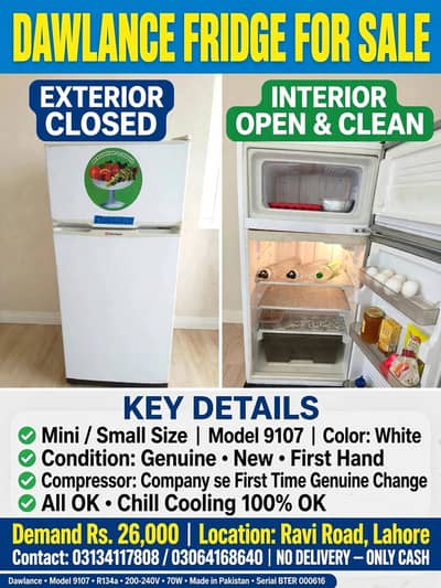 Dawalnce mini Fridge refrigerator New Geneine condition ok