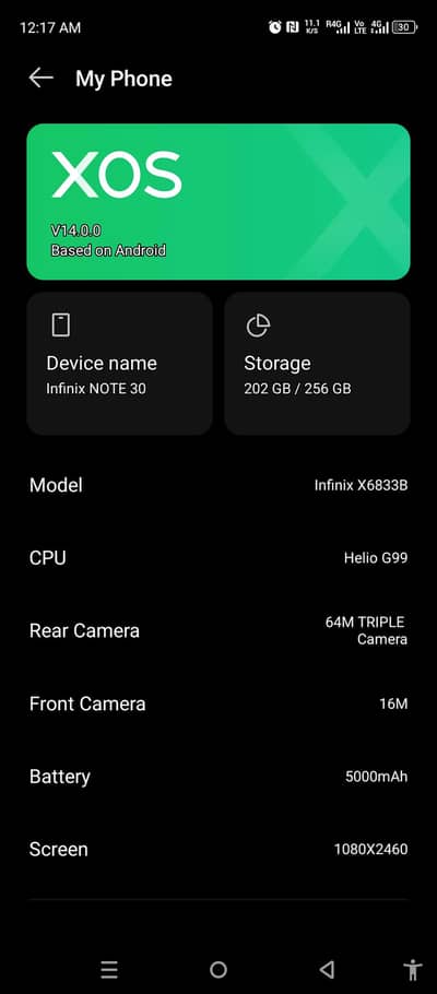 Infinix Note 30