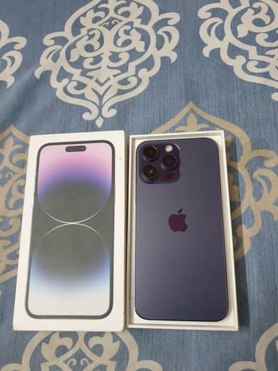 IPHONE 14PRO MAX PTA WITH BOX ALL OK