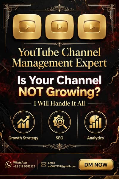 YouTube channel management expert