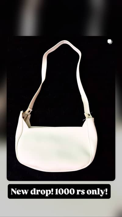 white minimalist purse