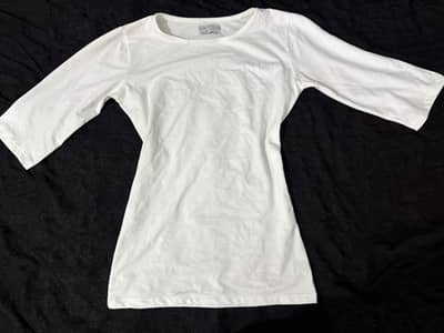 Plain white t-shirt