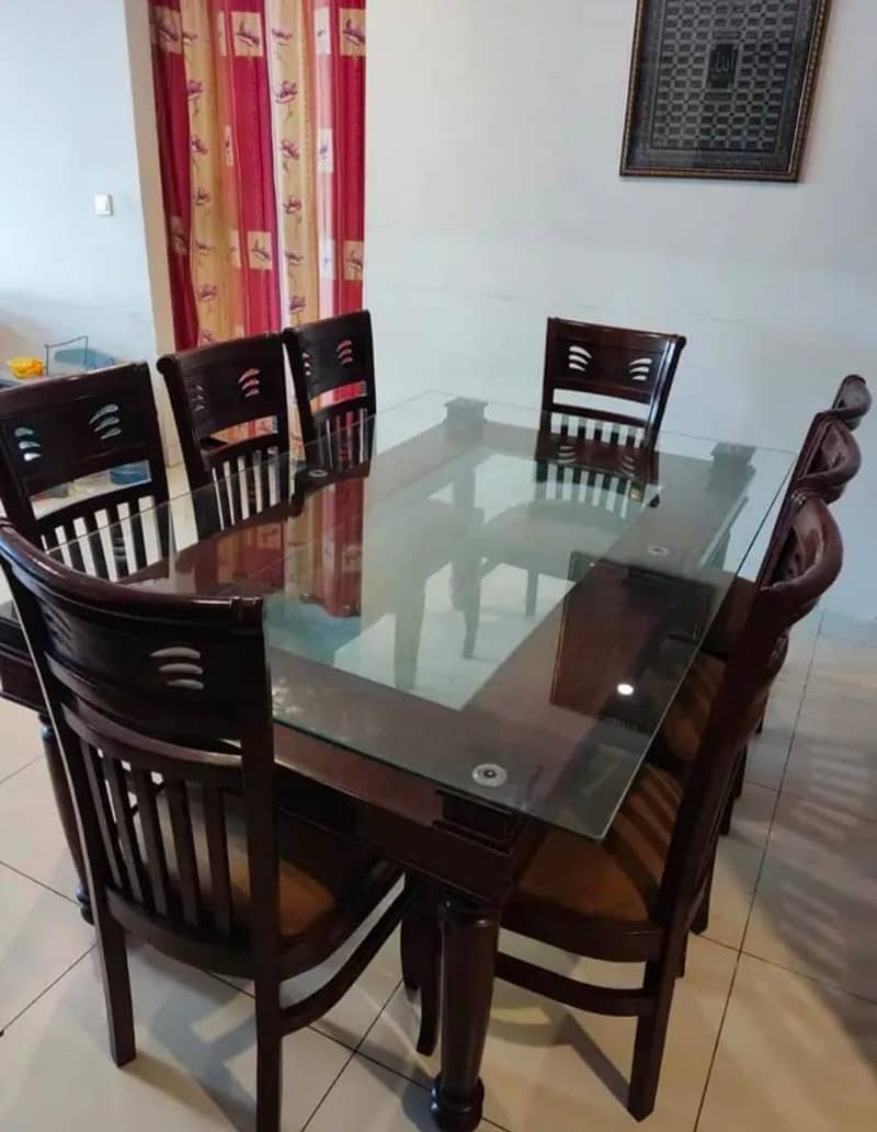 Dining table with Eight chairs 1
